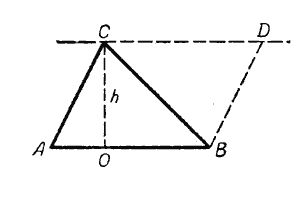 Определение площади треугольника АВС